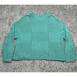 Free People Beach Sweater Knit S Boxy Fit Pullover Coastal Grandma Aesthetic